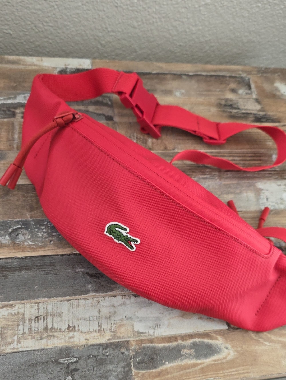 Lacoste Red Logo Waist Bag